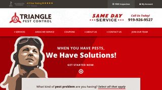 Triangle Pest Control: Pest Control Services | Local Exterminators