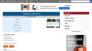 Triangle Credit Union - Nashua, NH - Credit Unions Online