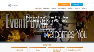 Power of a Woman Triathlon presented by Katz Women's Hospital