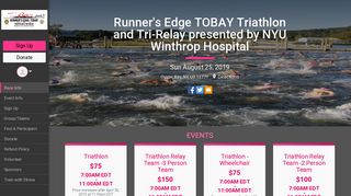 Runner's Edge TOBAY Triathlon and Tri-Relay