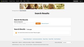 tribalpages - Message Boards Search - Ancestry
