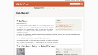TribalWars - Ubuntu Wiki