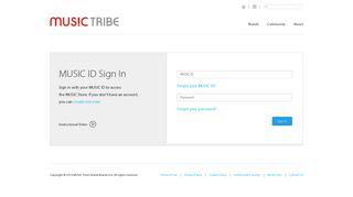 Sign In - MUSIC Group Store - MUSIC Tribe
