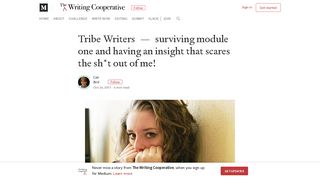 Tribe Writers — surviving module one and having an insight that ...