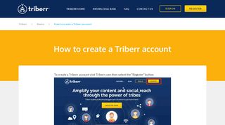 How to create a Triberr account - Triberr
