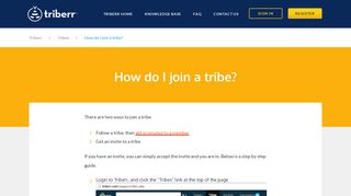 How do I join a tribe? - Triberr