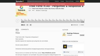 Tribo Forte #148 - Perguntas & Respostas 8 | Tribo Forte Podcast ...