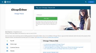 Chicago Tribune: Login, Bill Pay, Customer Service and Care Sign-In