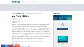 Air Force MiCare | Military.com