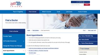 Book Appointments | TRICARE