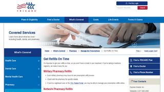 Get Refills On Time | TRICARE