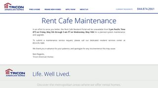 Rent Cafe Maintenance | Tricon American Homes