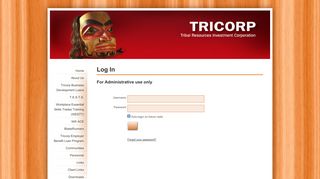 Log In - TRICORP
