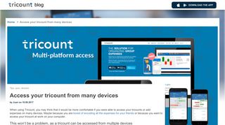 Tricount - Access your tricount from many devices