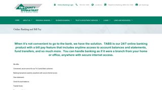 Online Banking and Bill Pay – Tri-County Bank