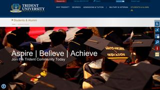 Students and Alumni: Trident University