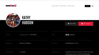 Kathy Hudson | IRONMAN Certified Coach