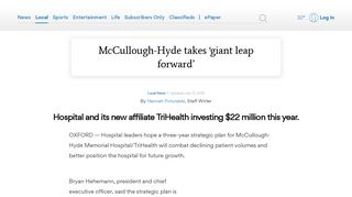 McCullough-Hyde takes 'giant leap forward' - Journal-News