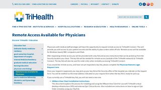 Remote Access Available for Physicians | TriHealth