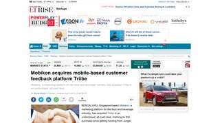 Mobikon acquires mobile-based customer feedback platform Triibe ...