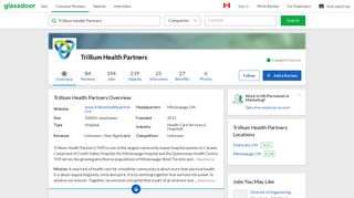 Working at Trillium Health Partners | Glassdoor.ca