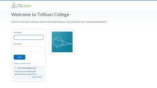 Trillium College: Login