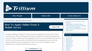 Online Application | Trillium Staffing