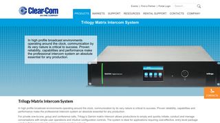 Trilogy Matrix Intercom System Archives | Clear-Com | Partyline ...
