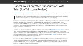 Trim Review: Lower Bills & Cancel Subscriptions | PT Money