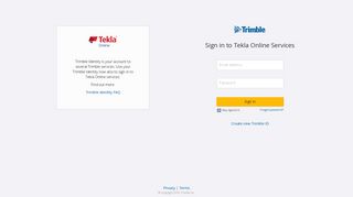 Sign in - Tekla Online services