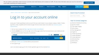 Log in to your account online - Trimble Ag Business Solutions