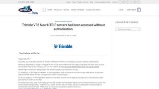 Trimble VRS Now NTRIP servers had been accessed without ...