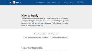 Careers - How to Apply - TriMet