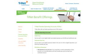 Flexible Spending Accounts (FSAs) - TriNet Open Enrollment