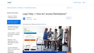 Login Help -> How do I access Marketplace? – TriNet Cloud Help Desk