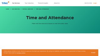 Online Attendance Tracking | Timesheet Software - TriNet