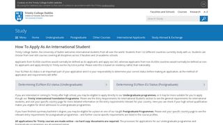 How To Apply As An International Student - Trinity College Dublin