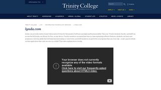 lynda.com - Trinity College