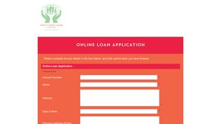 Online Loan Application - Trinity Credit Union
