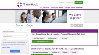 Search Jobs | Trinity Health