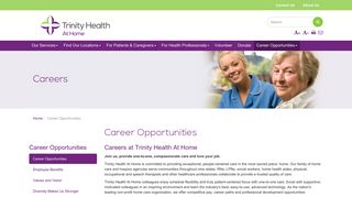 Careers at Trinity Health at Home
