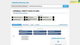 webmail.trinity-health.org at Website Informer. Visit Webmail Trinity ...