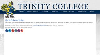 Newsletter Signup - Trinity