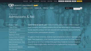 Admissions & Aid | Trinity University