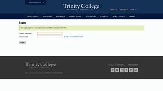 Application Status - Trinity College