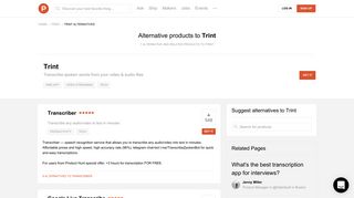 6 Alternatives to Trint | Product Hunt