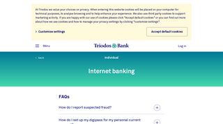 Internet Banking | Triodos Bank