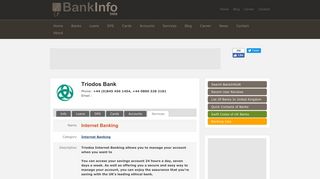 Service: Internet Banking - Triodos Bank » BankInfoUK