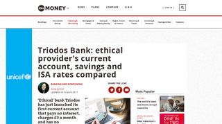 Triodos Bank: ethical provider's current account, savings and ISA rates ...