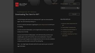 Downloading the client for RIFT – Trion Worlds Support Center